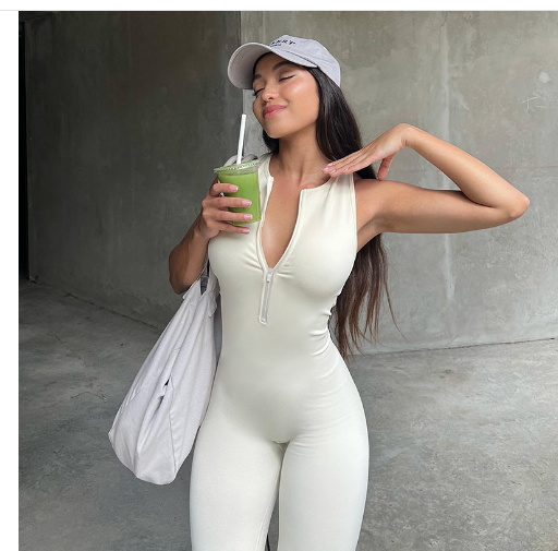Women's Sleeveless Hollow Out Bodycon Jumpsuit