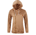 Women's Hooded Cardigan With Side Zipper