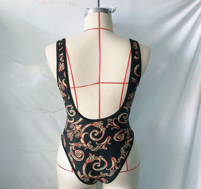 Women's Backless One Piece Bikini Swimsuit