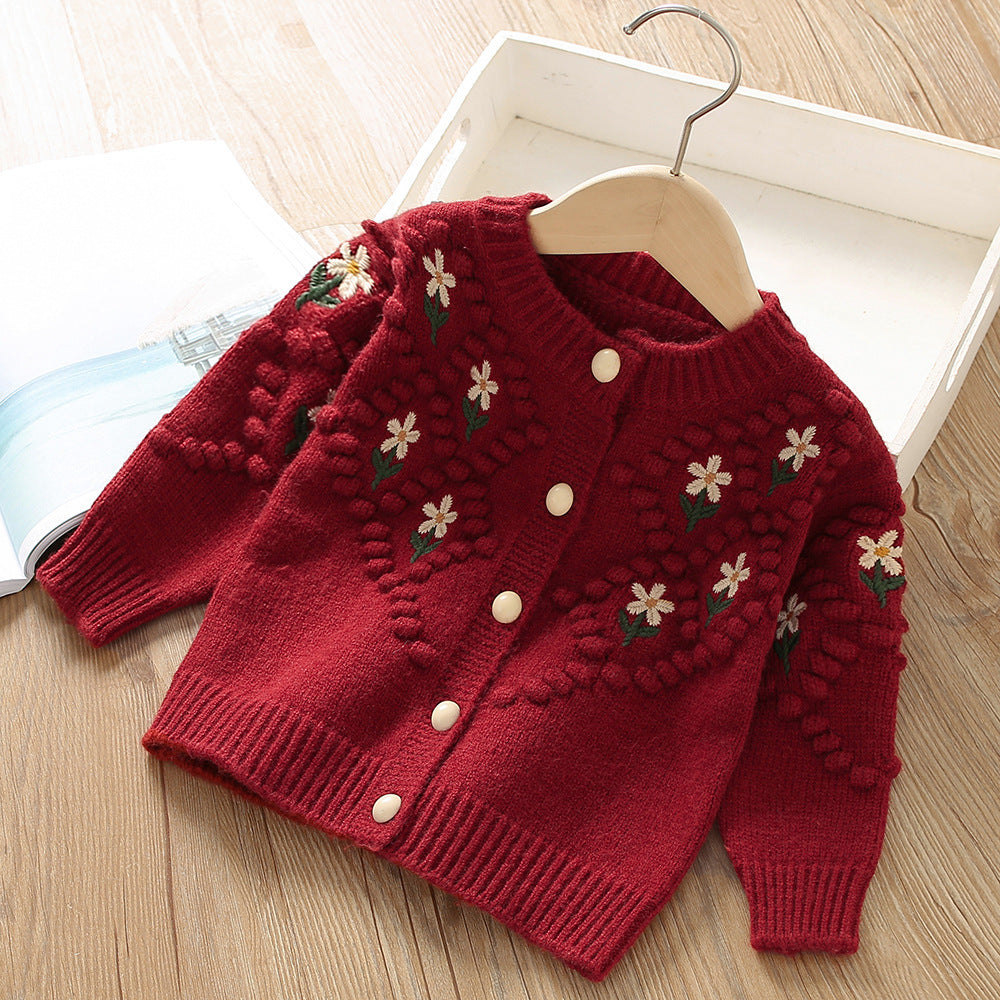 Knitted Cardigan Jacket for Girls' Fashion Styles
