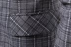 Men's Stylish Casual Plaid Suit Jacket Men's Coats Unbranded