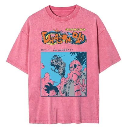Vintage Harajuku Anime Washed Oversized Tshirt