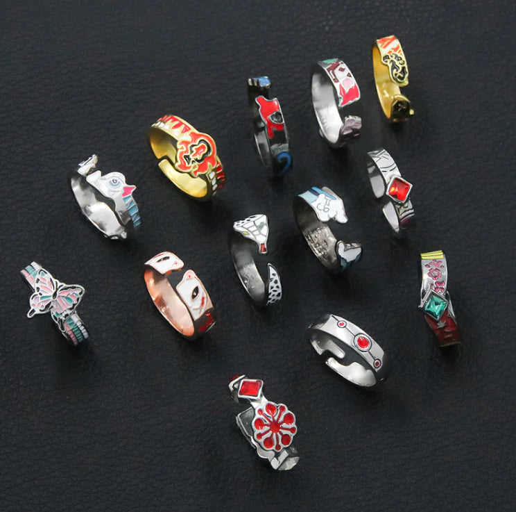 Impression Ring Anime Pattern Unisex Main image