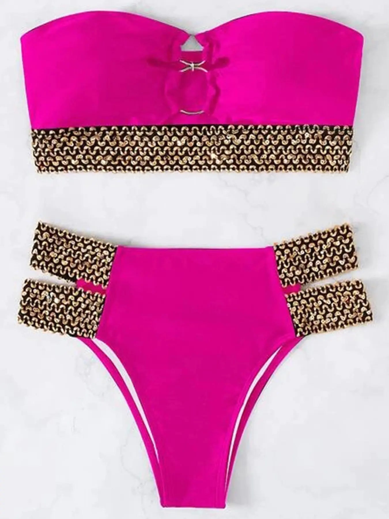 Women's Strapless Bikini Bandeau Swimwear