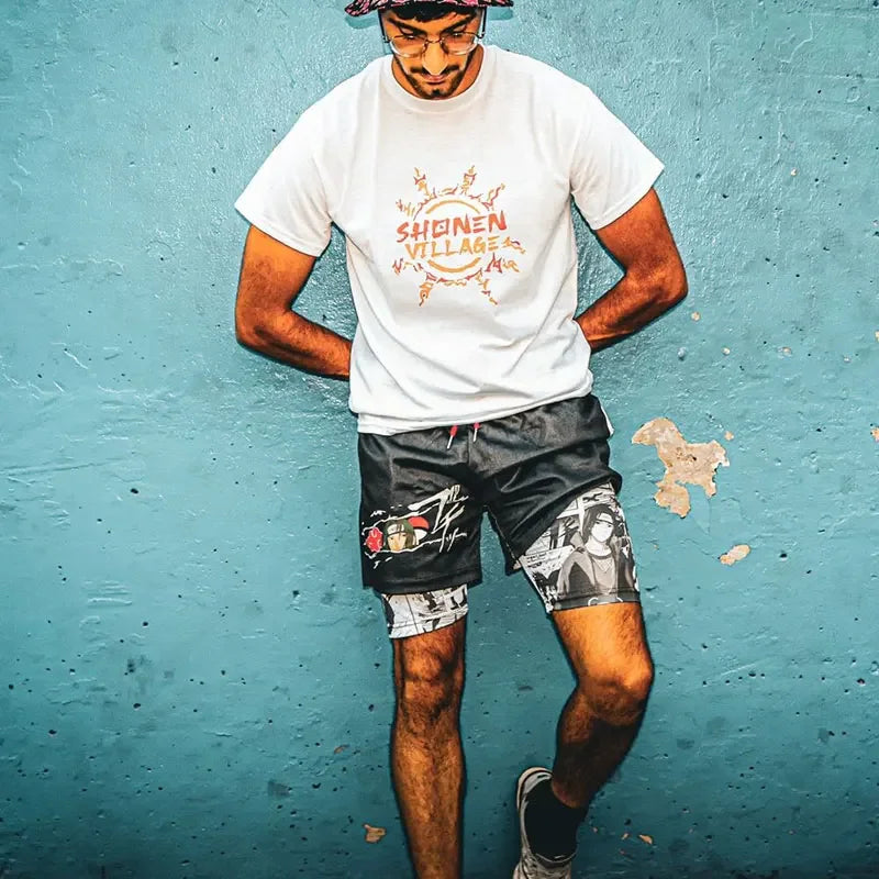 Anime Naruto 3 In 1 Gym Shorts