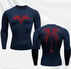 Anime Print Gym Running Compression Quick Dry Tshirt