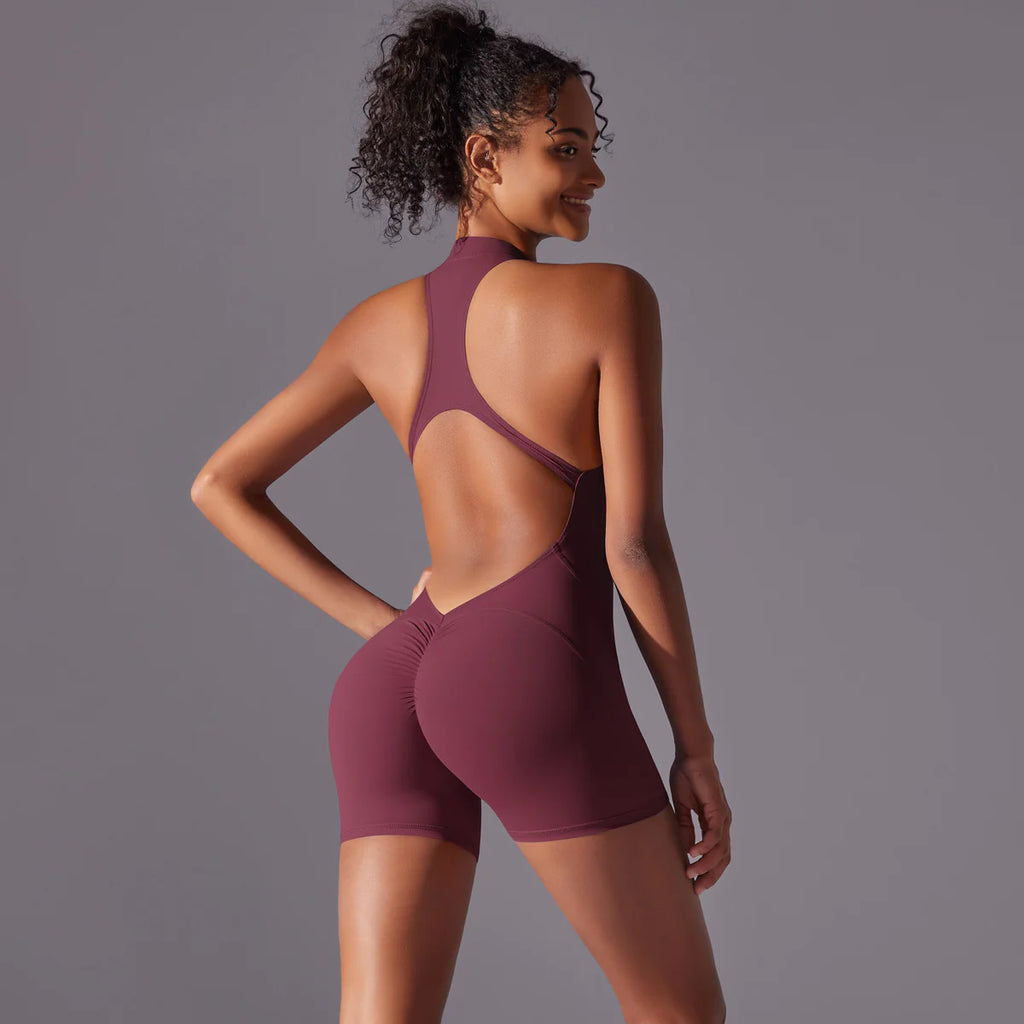 Women's Backless Sports Jumpsuit