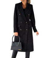 Double-Breasted Long Coat