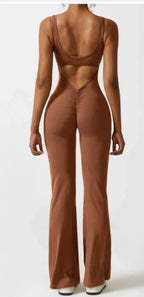 Women's Seamless Hollow Yoga Bodysuit Casual Activewear