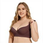 Large Size Seamless Steel Ring Push Up Bra