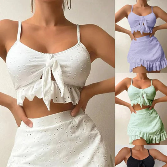 Women's Three Piece Bikini Set In Special Fabric