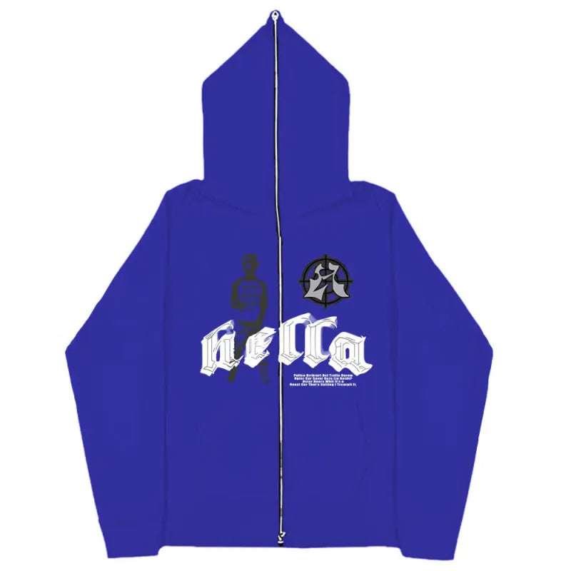 Unisex Oversized Zipper Hoodie