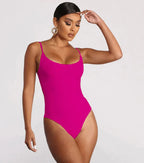 Women's Plus Size Backless String Bikini One Piece Swimsuit