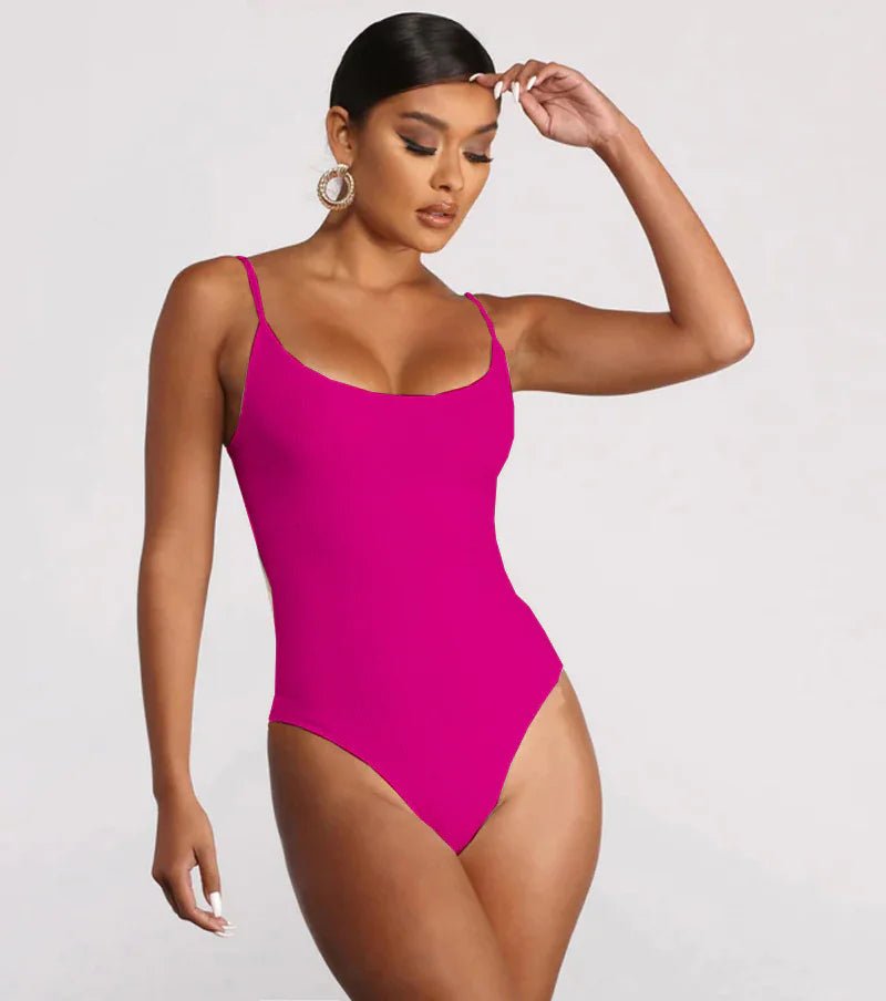 Women's Plus Size Backless String Bikini One Piece Swimsuit