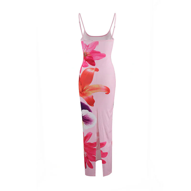 Women's Floral Suspender Dress