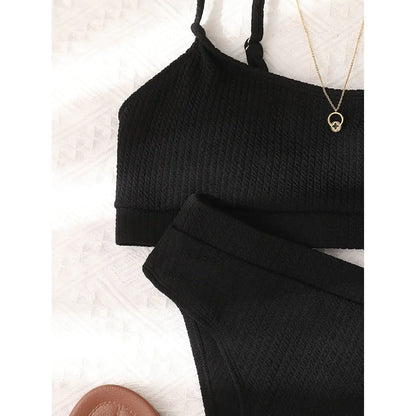 Women's Solid Color Bikini Swimwear