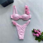 Women's Shiny Push Up Bikini Set