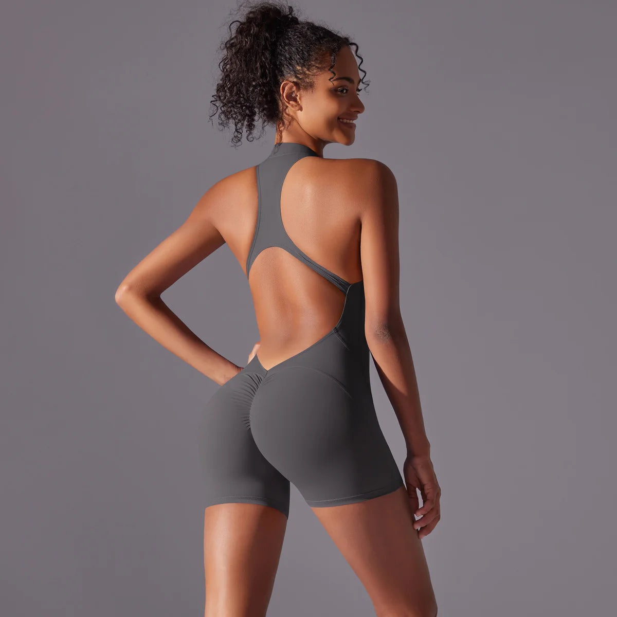 Women's Backless Sports Jumpsuit