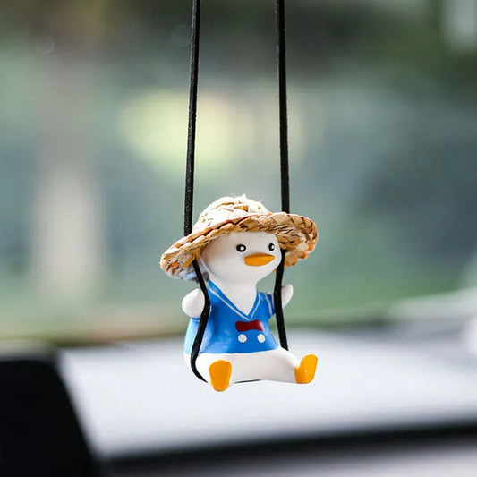 Anime Gypsum Swing Duck Car Interior Decoration