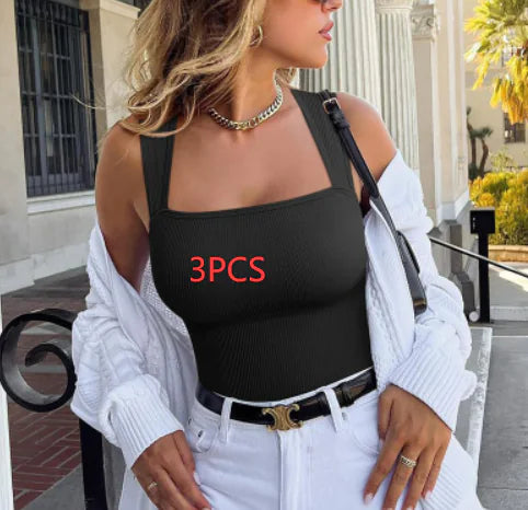 Women's Square Neck Sleeveless Jumpsuit