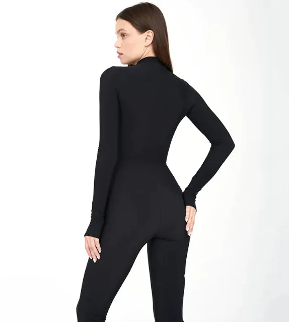 Women's High Waist Milk Silk Jumpsuit