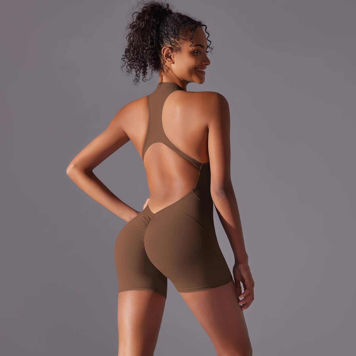 Women's Backless Sports Jumpsuit