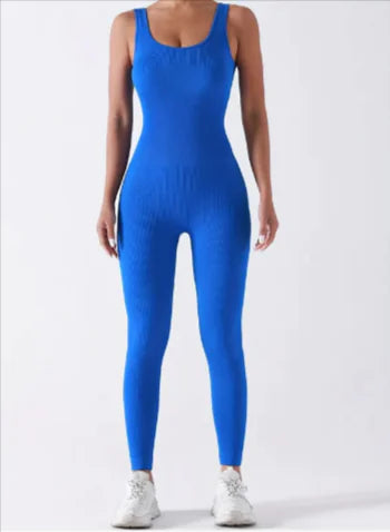 Women's Ribbed Sleeveless Jumpsuit Main image