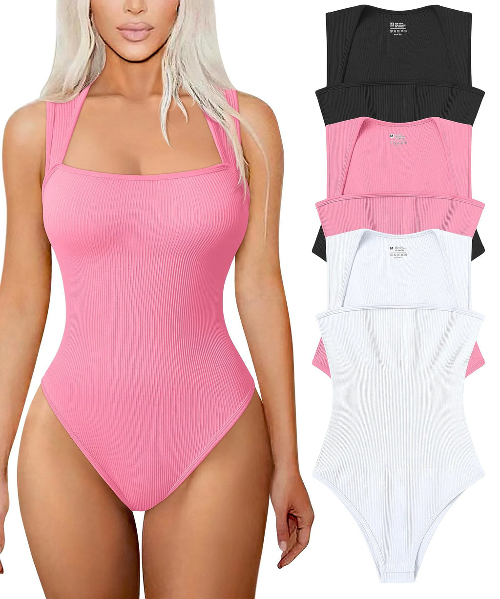 Women's Square Neck Sleeveless Jumpsuit