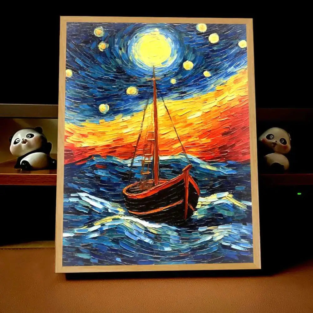 Anime Painting With LED Light