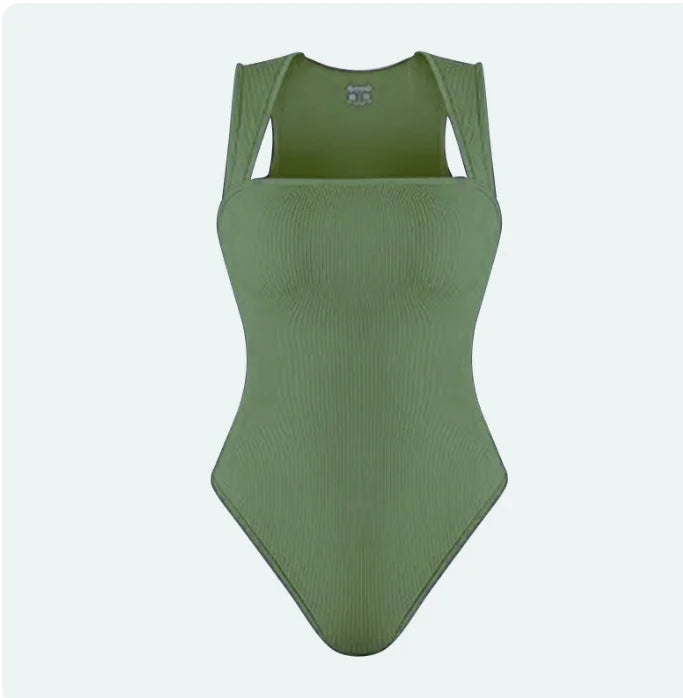 Women's Square Neck Sleeveless Jumpsuit