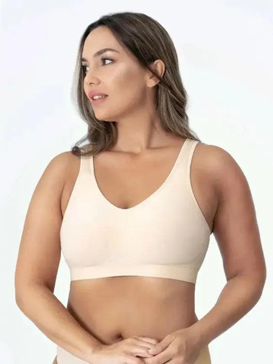 Large Size Light Version Vest Bra Solid Color Base Polyester Women's Bras Not Branded