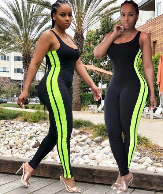Women's Mesh Hollow Halter Jumpsuit