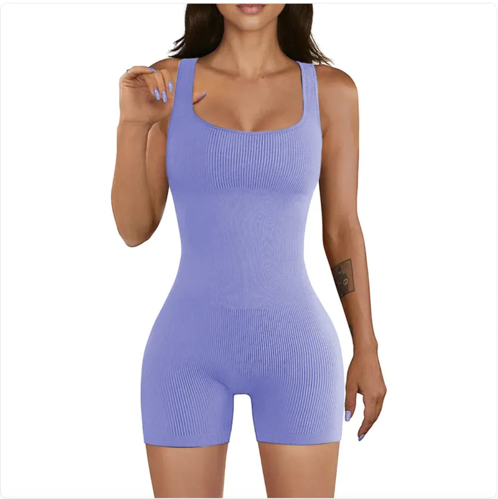Women's Ribbed Yoga Jumpsuit