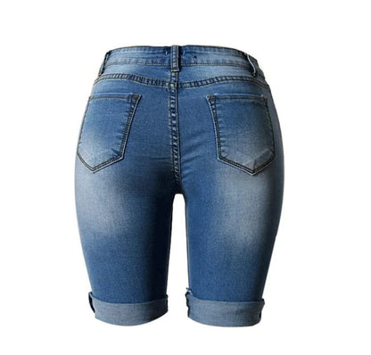 Women's Bermuda Ripped Shorts