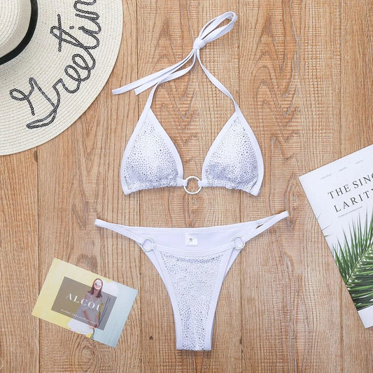 Women's Bandage Mini Thong Bikini Set