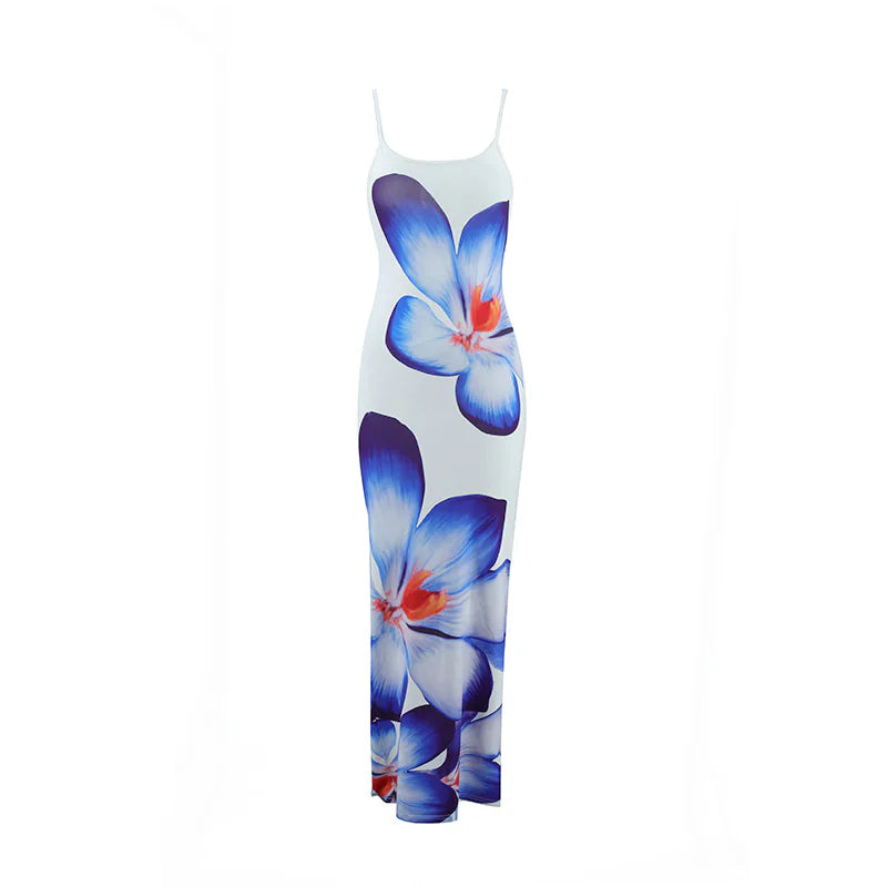 Women's Floral Suspender Dress