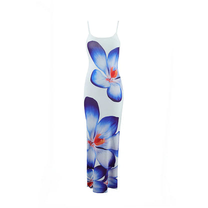 Women's Floral Suspender Dress