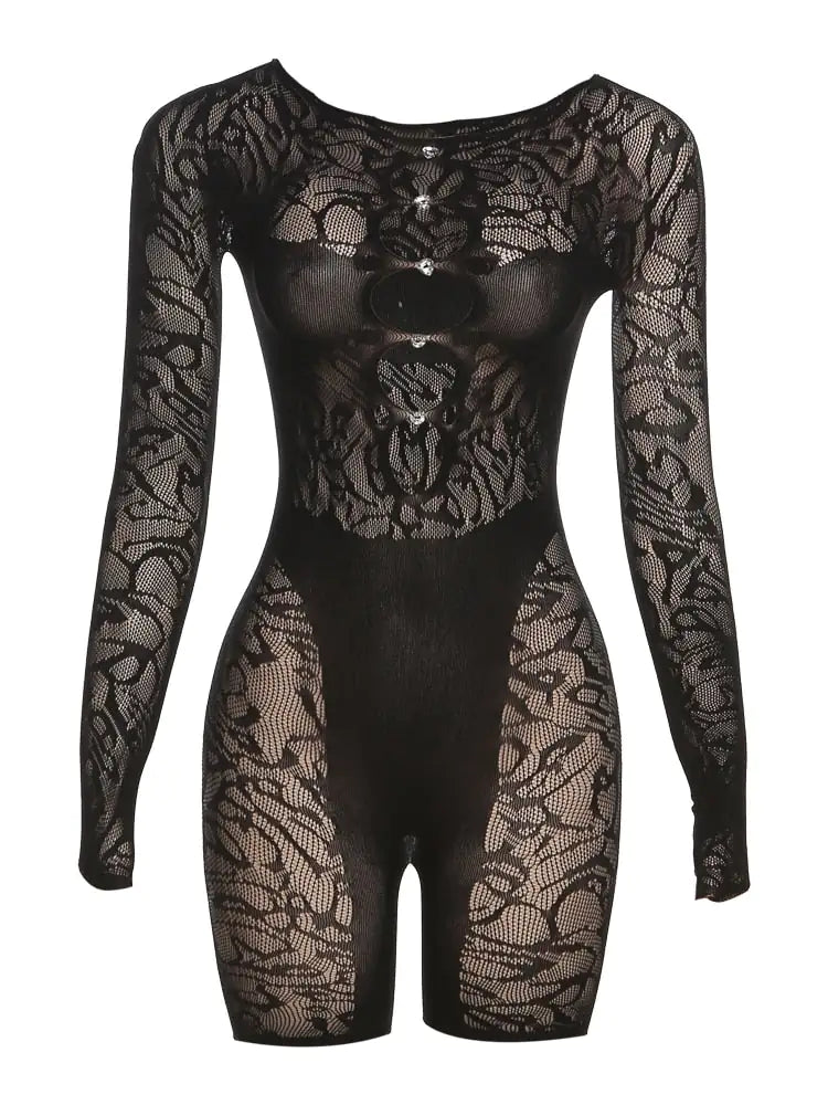 Kliou Mesh Hollow Lingerie Main image