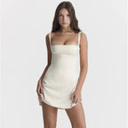 Women's Cross Border Sexy Lace Back Mini Dress