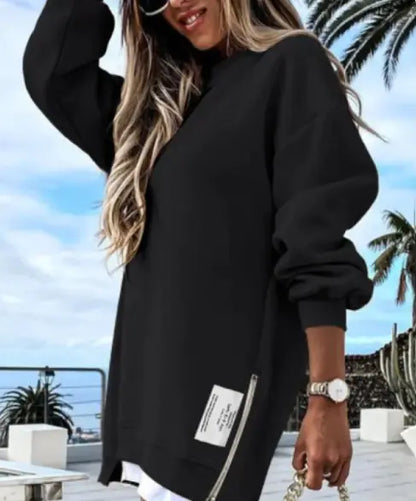 Women's Zipper Sweater Dress