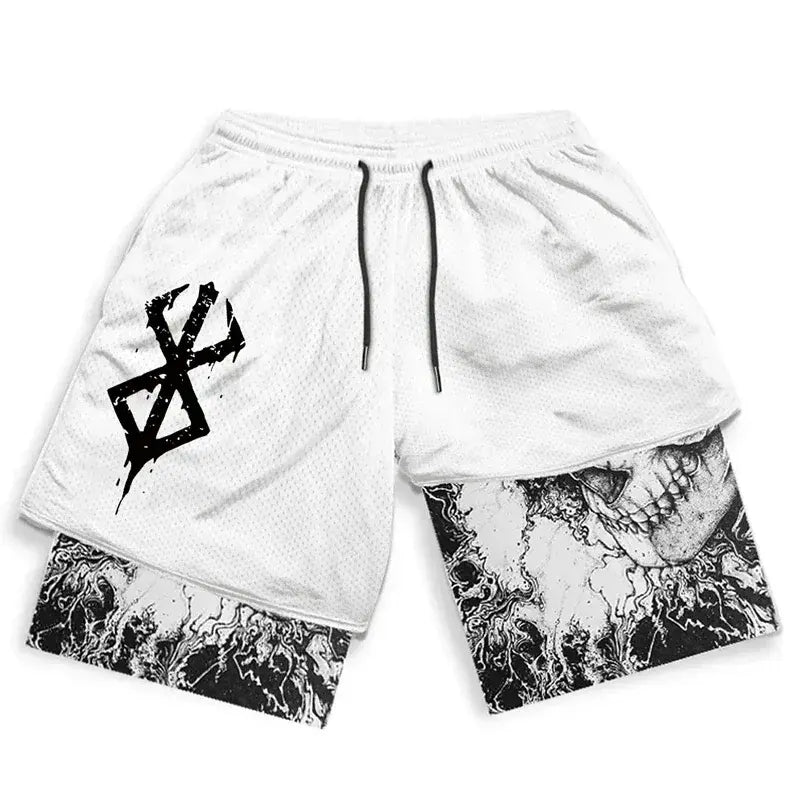 Men’s Anime Gym Shorts Men Shorts Not Branded