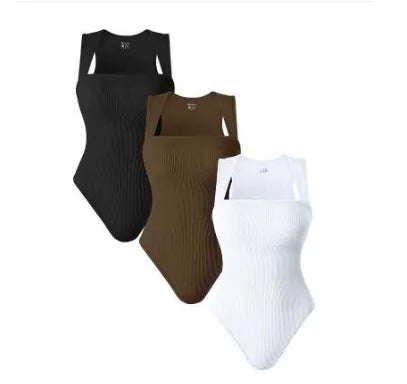 Women's Square Neck Sleeveless Jumpsuit