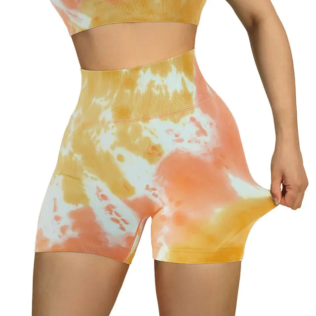 Women's High Waist Workout Seamless Fitness Yoga Shorts