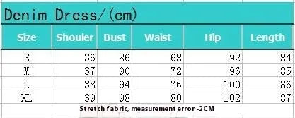 Women's Stretch Denim Dress
