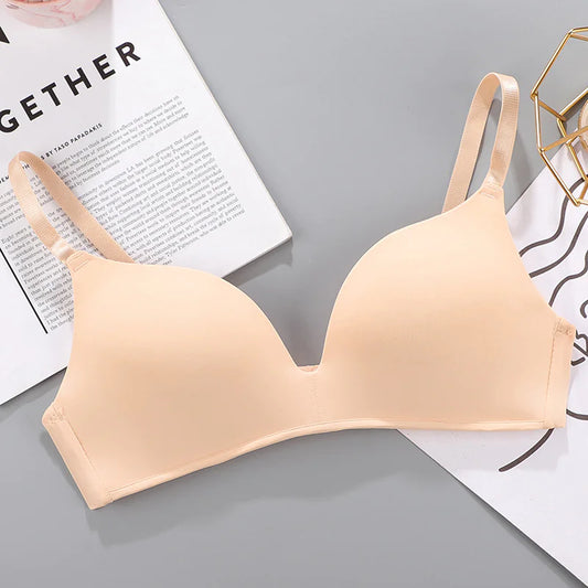 Breathable No Rims Gather Bra for Women