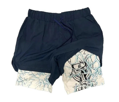 Anime Naruto 3 In 1 Gym Shorts