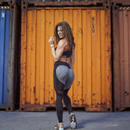 Women's Mesh Panel Yoga Leggings for Activewear (Model 3054)