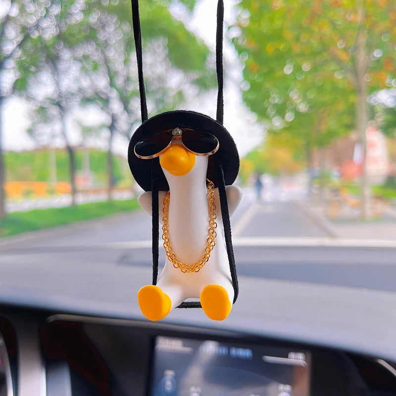 Anime Gypsum Swing Duck Car Interior Decoration