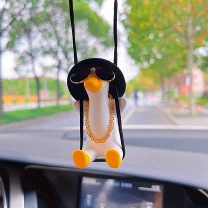 Anime Gypsum Swing Duck Car Interior Decoration