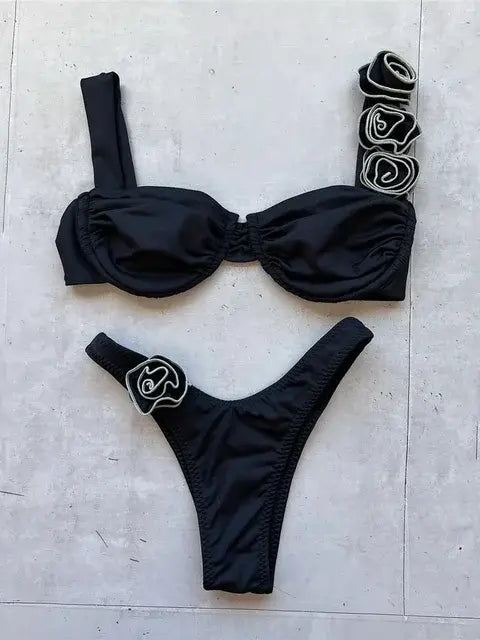 Women's Shiny Push Up Bikini Set